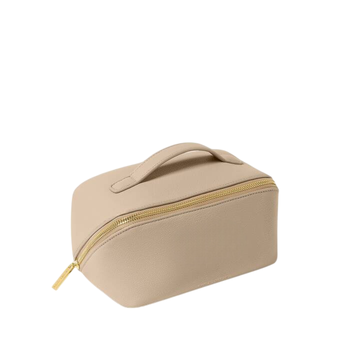 Medium Makeup And Toiletry Bag - Light Taupe