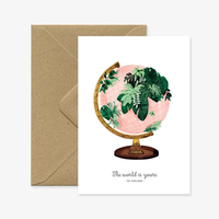 Greeting Card - The World is Yours to Explore