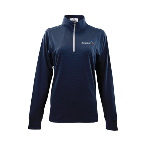 AA Ladies Grid Zip Pullover