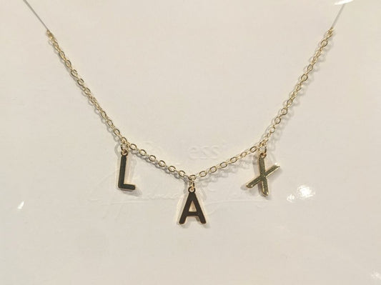 Gold LAX Airport Necklace