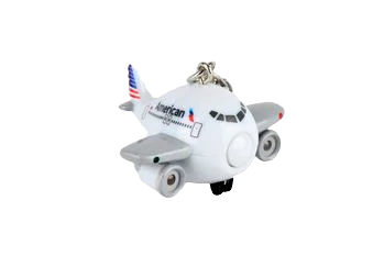 Airplane Light & Sound Keychain