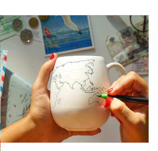 World Coloring Mug