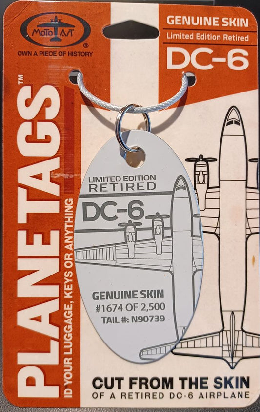 Plane Tag- DC6 Grey