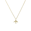 Airplane Necklace w/ Cubic Zirconia