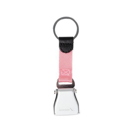 Seatbelt Buckle keychain Pink