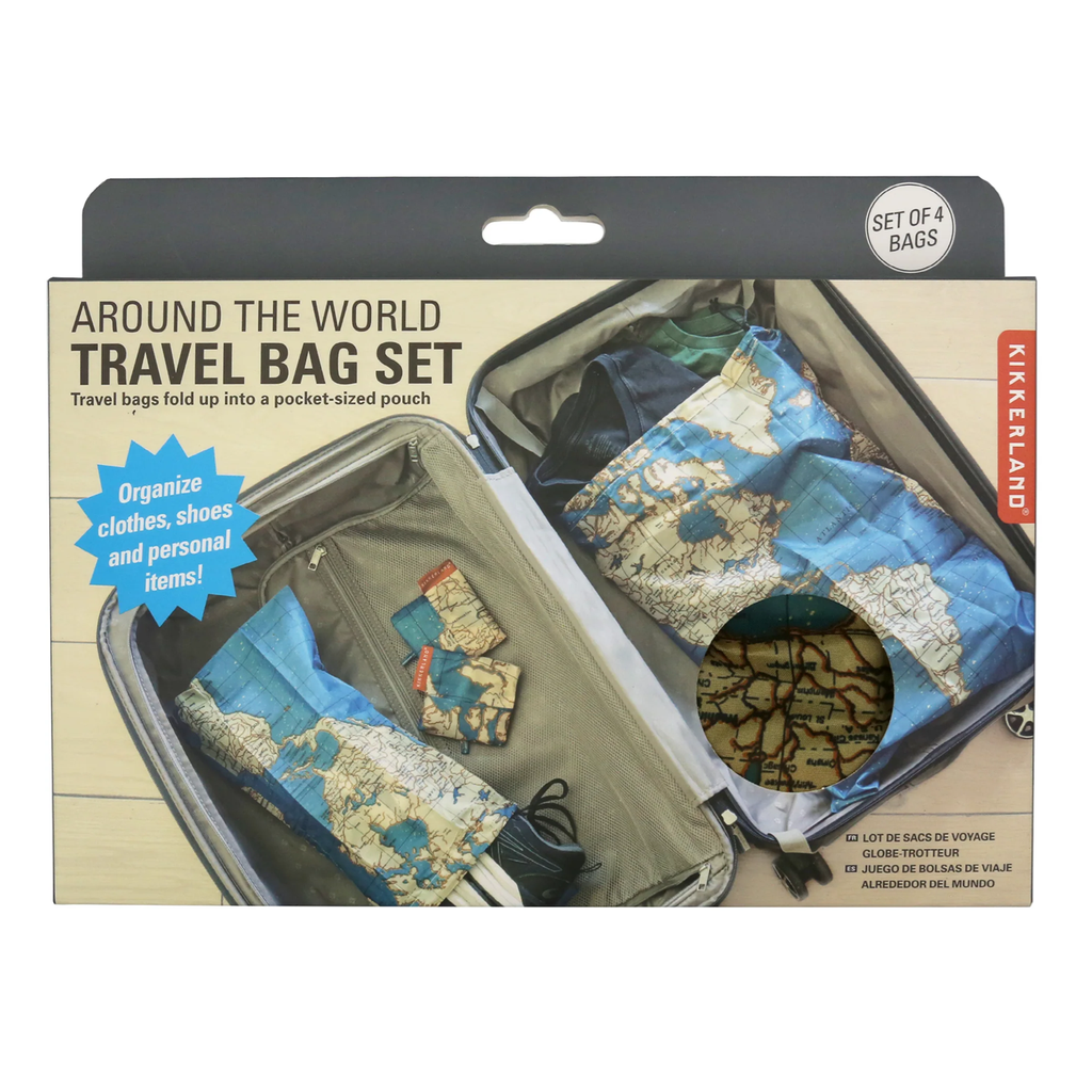 Maps Set of 4 Travel Bags