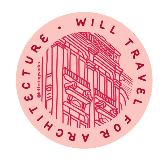 Travel For Architecture Sticker