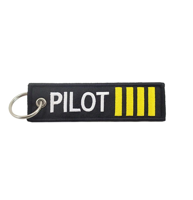 Pilot Embroidered Keychain