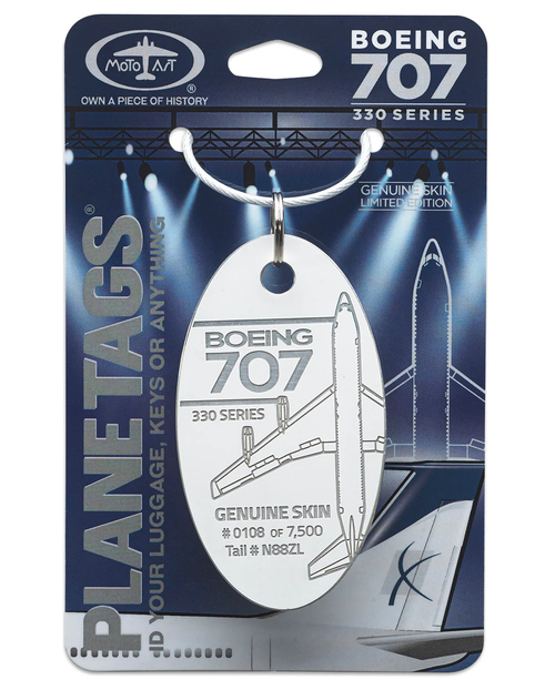 Plane Tag Boeing 707-330-White