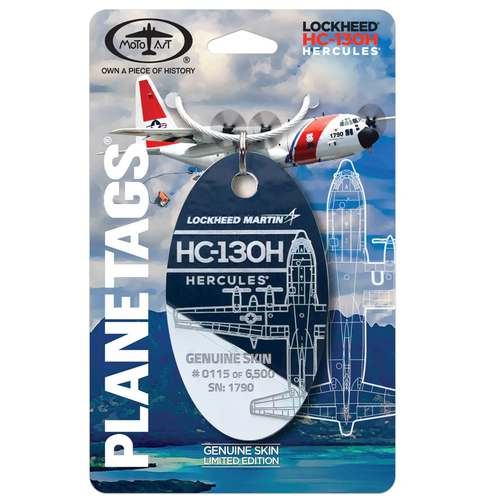 Plane Tag HC-130H-Blue/White