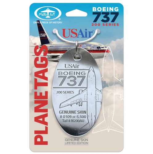 Plane Tag USAir 737-Metal