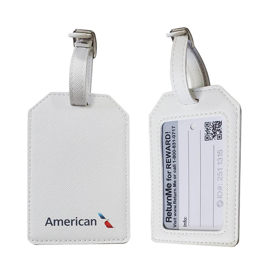 ReturnMeVegan Leather Luggage Tag