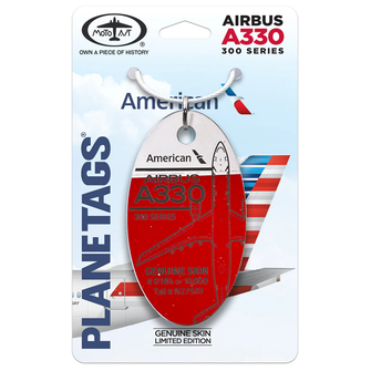 Plane Tag A330-White/Red