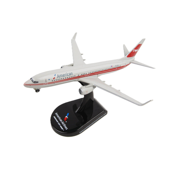POSTAGE STAMP AMERICAN 737-800 1/300 TWA TAIL