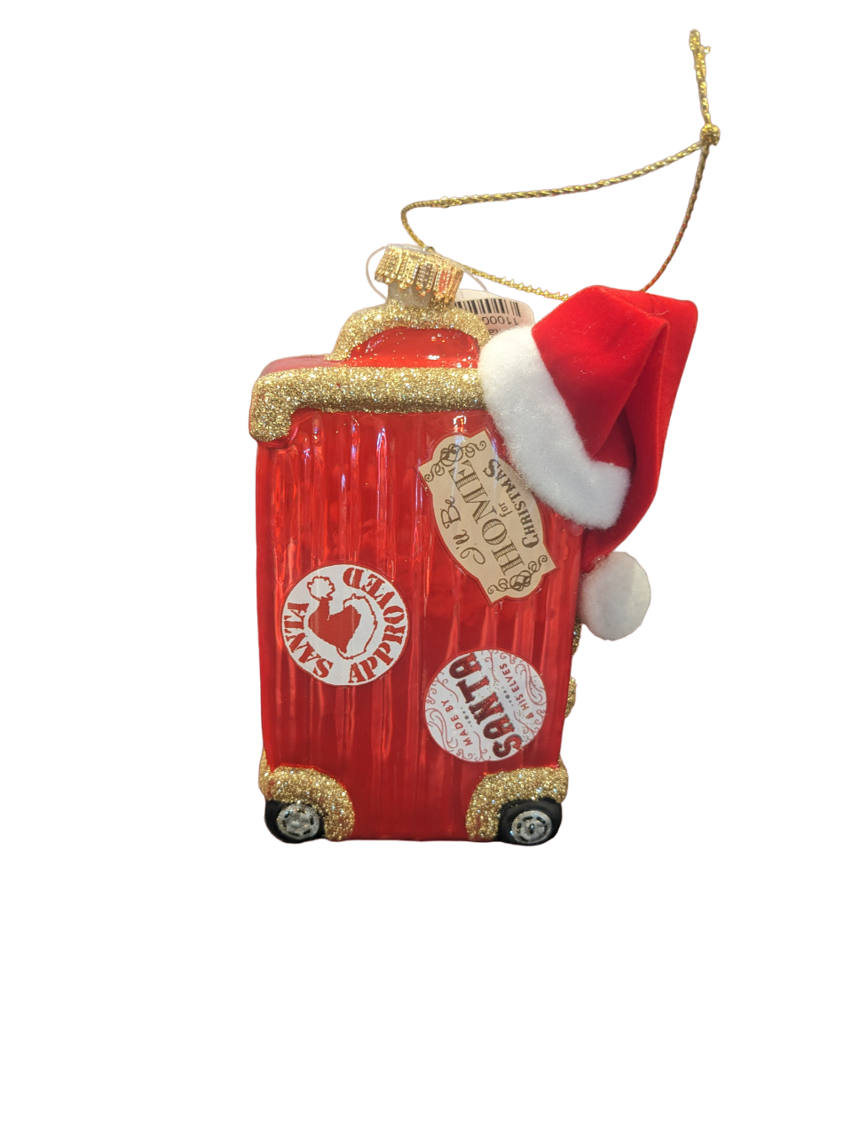 Santa's Suitcase Ornament