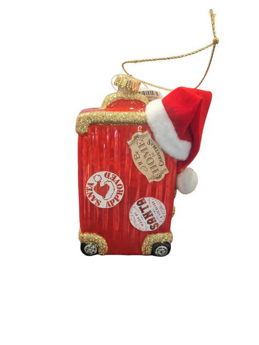 Santa's Suitcase Ornament