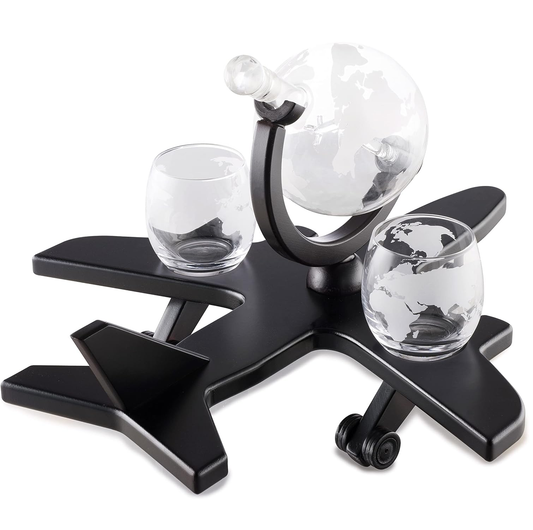 Airplane Whiskey Decanter Set