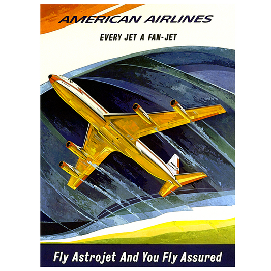 AA Fly Astrojet Poster