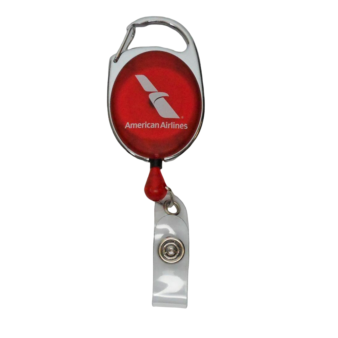 Carabiner Badge Reel Red – CR Smith Museum Store