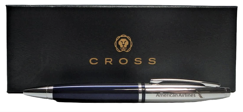 Cross Chrome/Blue Lacquer Pen