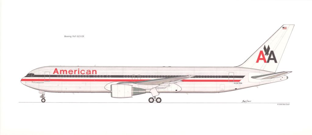 Print of 767-300