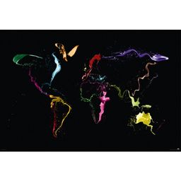 Throw Paint World Map