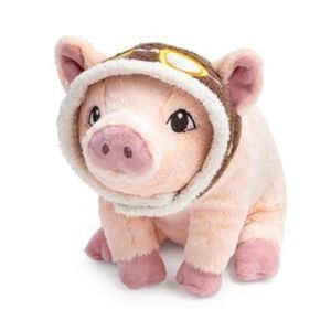 Plush Aviator Pig