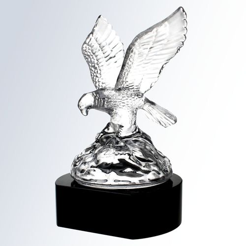 Crystal Eagle on Black Base