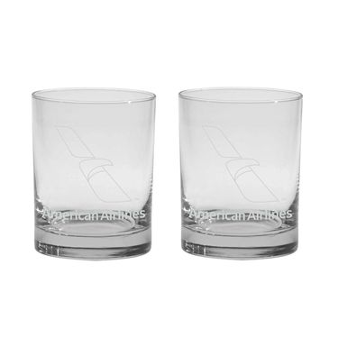 Single Rocks Glass Etched Logo