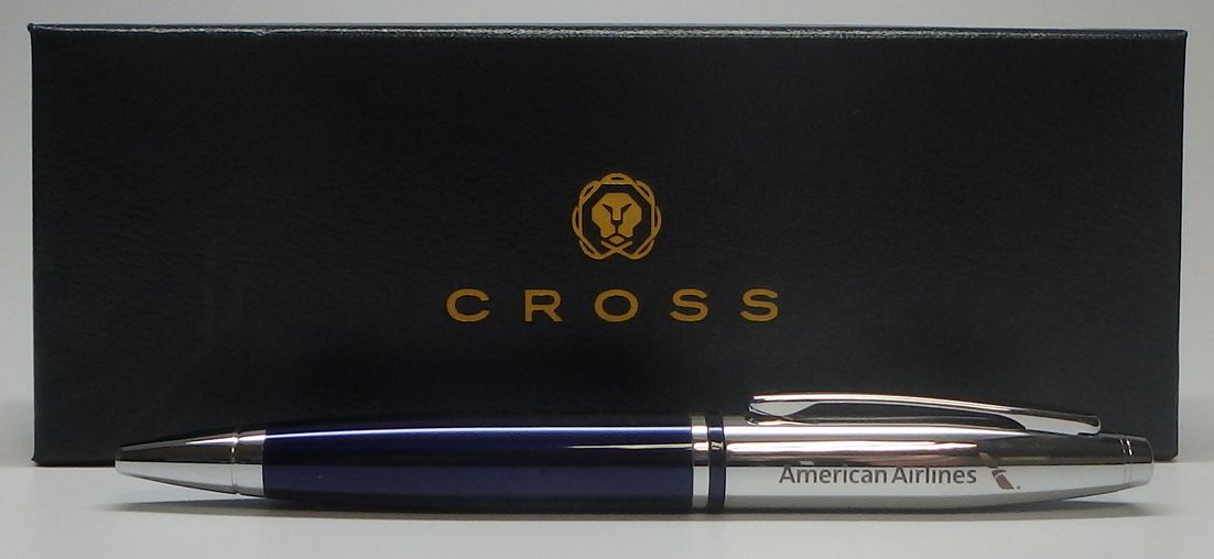 Cross Chrome/Blue Lacquer Pen