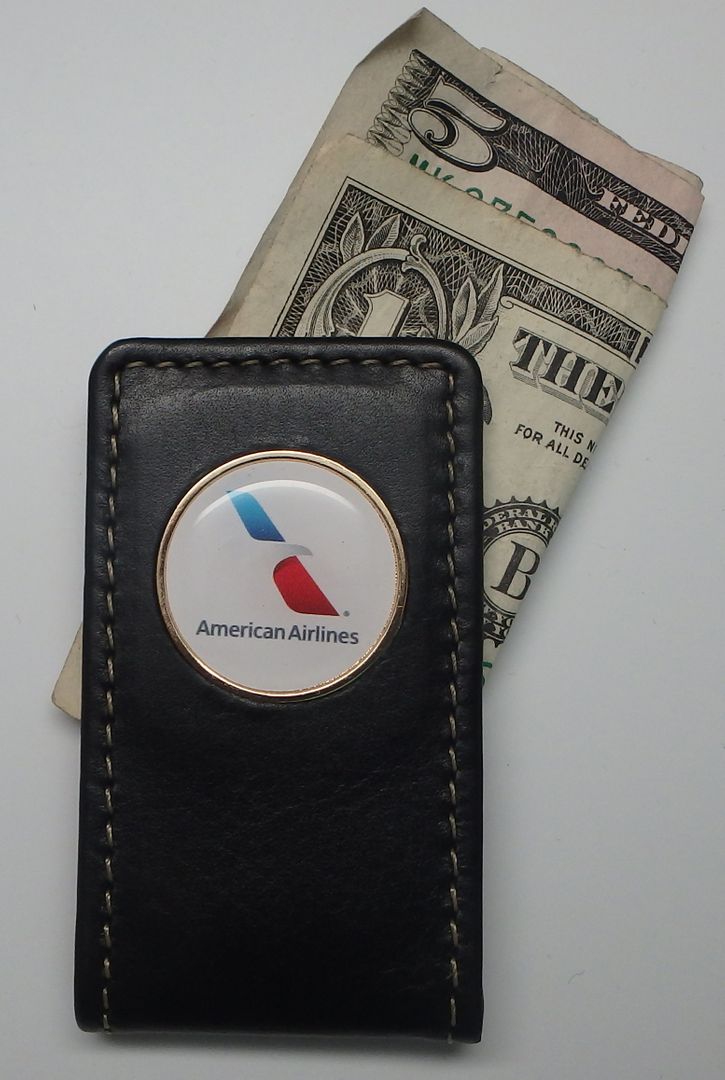 Magnetic Leather Money Clip