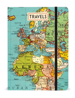 Vintage Map Large Notebook