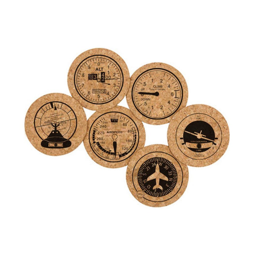 Cork Instrument Panel Coasters