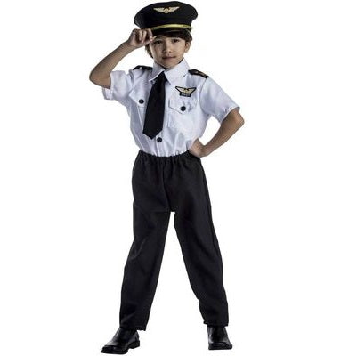 Kids Pilot Set Costume Medium