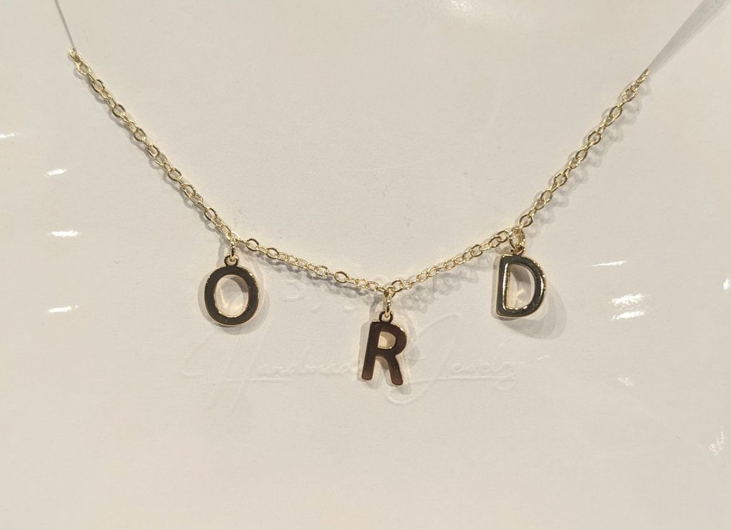 Gold ORD Airport Necklace