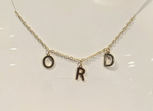 Gold ORD Airport Necklace