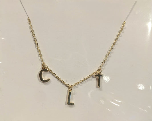 Gold CLT Airport Necklace
