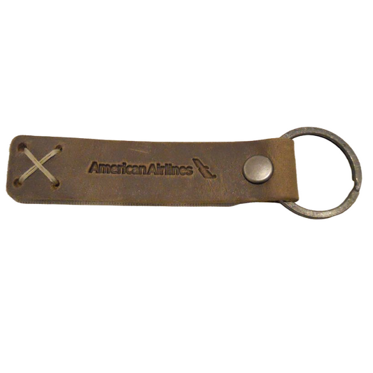 Leather Riveted Keychain