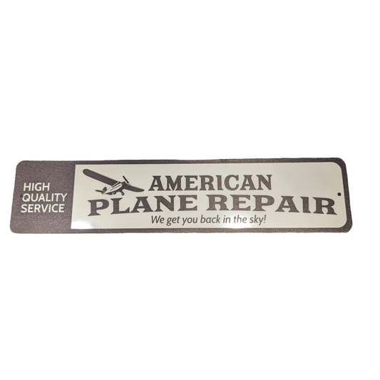 American Plane Repair Sign