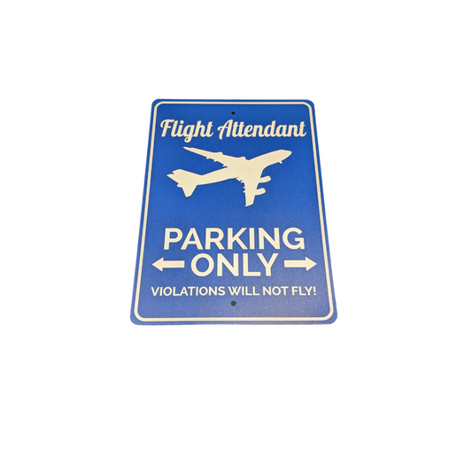 Flight Attendant Parking Sign