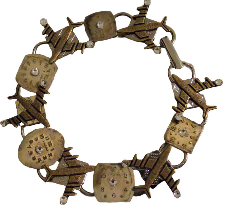 "Time Flies" Link Bracelet
